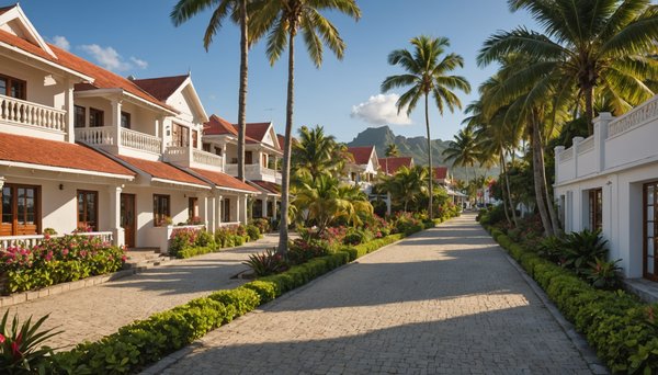 Villas à grand baie : cadre et ambiance
